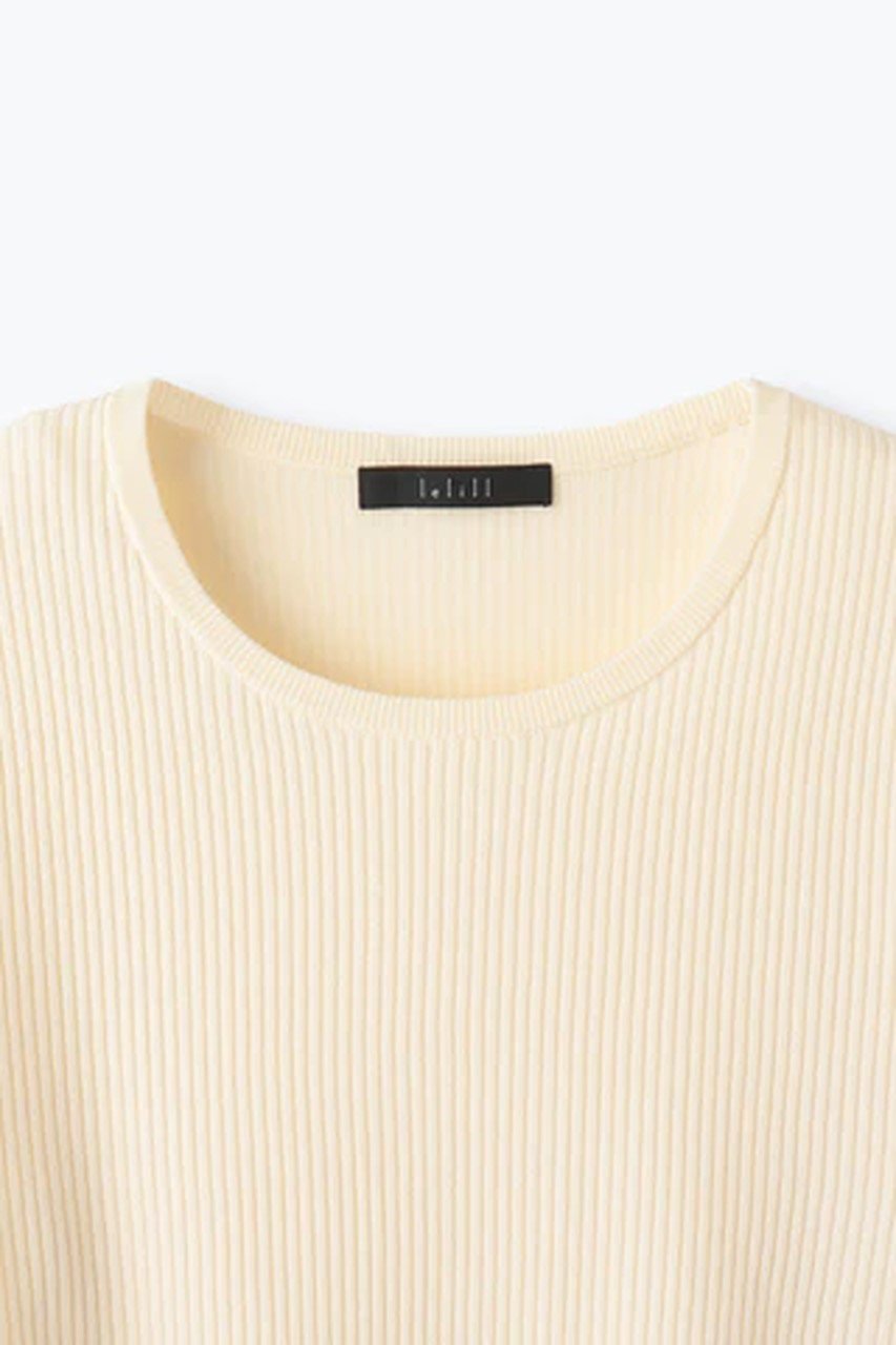 lelill(レリル)｜ハイテクリブニット/オフホワイト の通販｜ELLESHOP