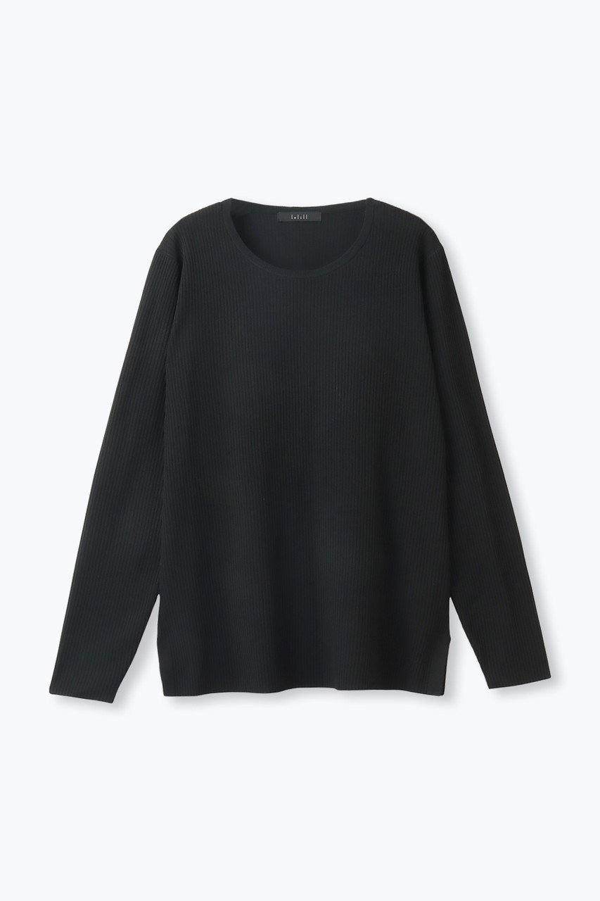 レリル/lelillのハイテクリブニット(ブラック/12473012)
