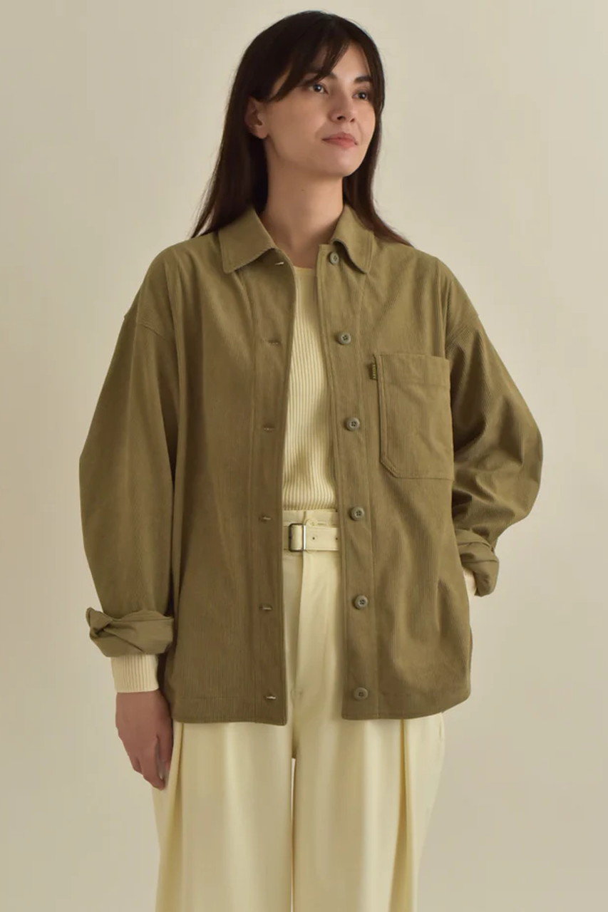 lelill(レリル)｜ウォームコールワークシャツ/オフホワイト の通販