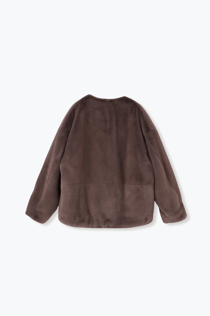 lelill(レリル)｜COZYファーJK/オフホワイト の通販｜ELLESHOP