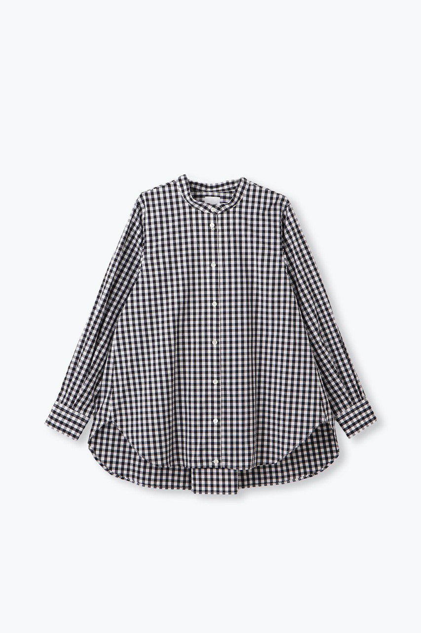 lelill ピマソロ フレアシャツ (ギンガム, 38) レリル ELLE SHOP lelill ピマソロ フレアシャツ (ギンガム, 38) レリル ELLE SHOP