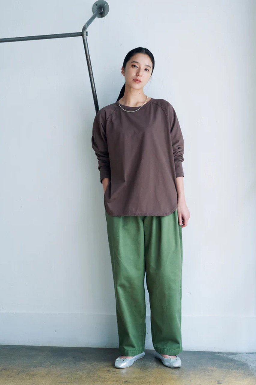 lelill レリル ┊ ベーシックチノパンツ lelill(レリル)｜THE BASIC CHINO/カーキ の通販｜ELLESHOP