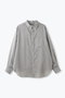 パターンシアーＢＤシャツ レリル/lelill グレー
