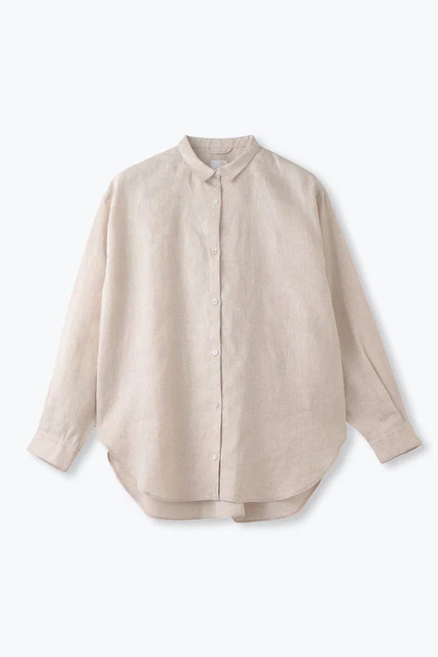 lelill THE BASIC LINEN SHIRTS (ベージュ, 38) レリル ELLE SHOP lelill THE BASIC LINEN SHIRTS (ベージュ, 38) レリル ELLE SHOP