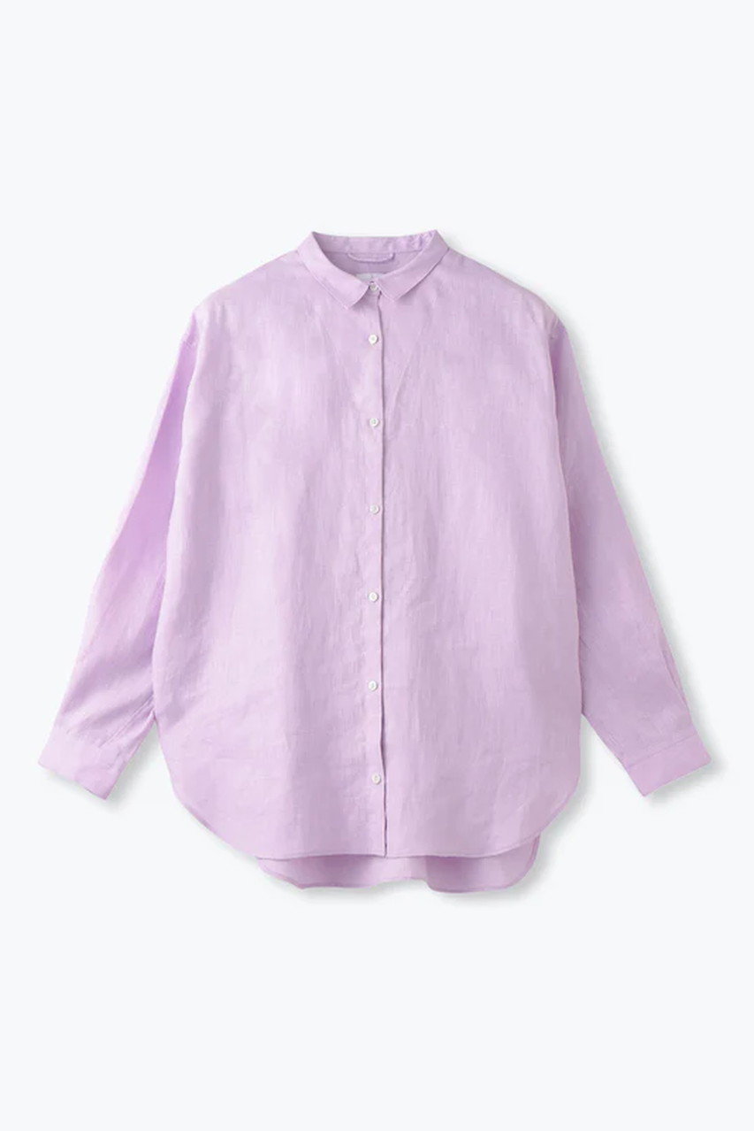 lelill THE BASIC LINEN SHIRTS (ラベンダー, 38) レリル ELLE SHOP lelill THE BASIC LINEN SHIRTS (ラベンダー, 38) レリル ELLE SHOP