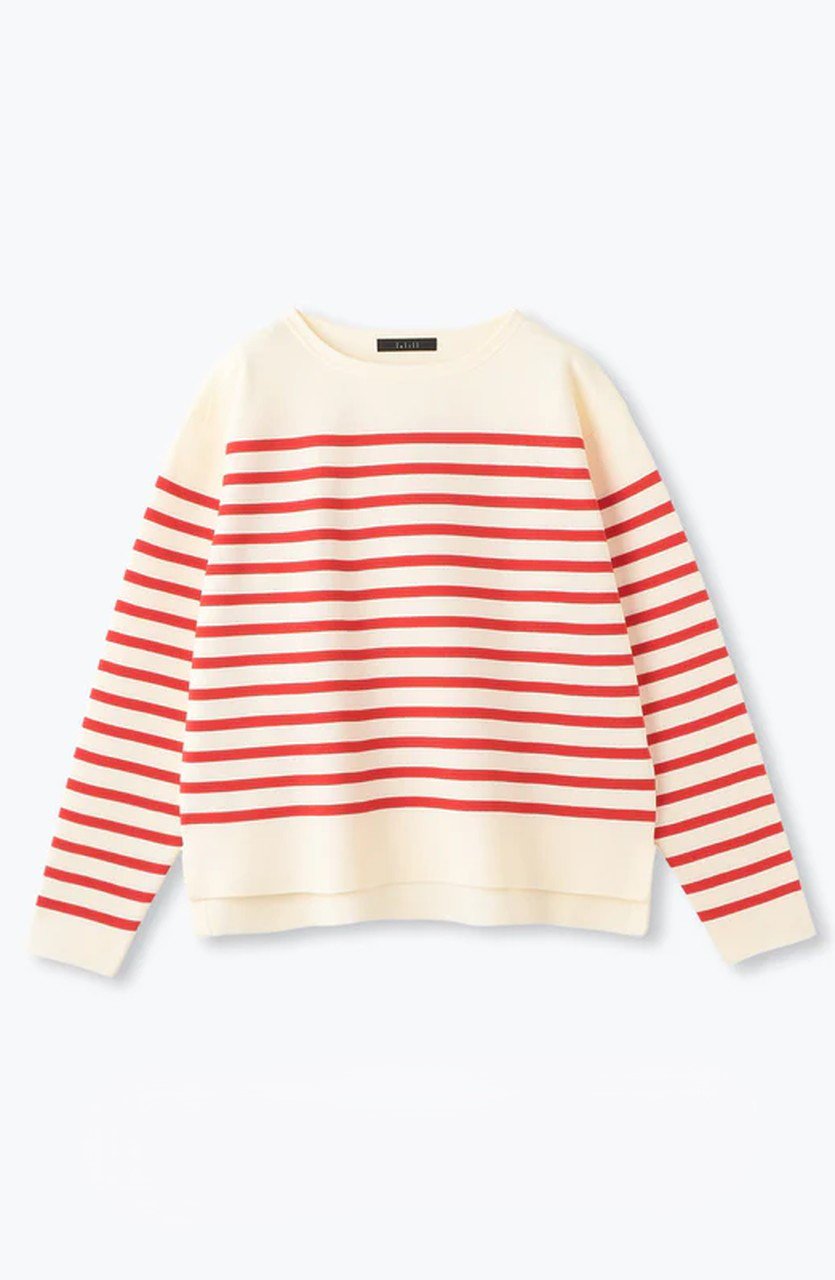 lelill ハイテクボートネックニット(オーバーサイズ) (エクリュ, 38) レリル ELLE SHOP lelill ハイテクボートネックニット(オーバーサイズ) (エクリュ, 38) レリル ELLE SHOP