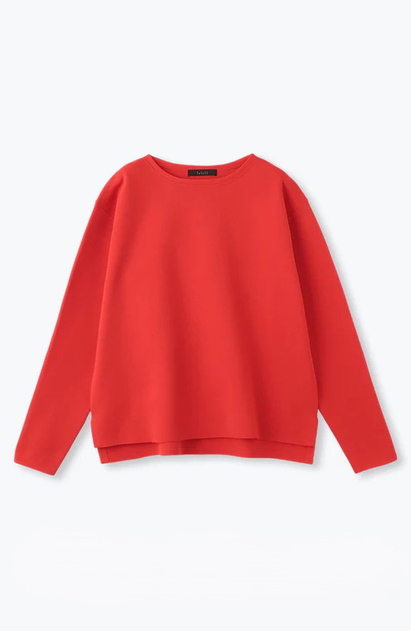 lelill ハイテクボートネックニット(オーバーサイズ) (レッド, 38) レリル ELLE SHOP lelill ハイテクボートネックニット(オーバーサイズ) (レッド, 38) レリル ELLE SHOP