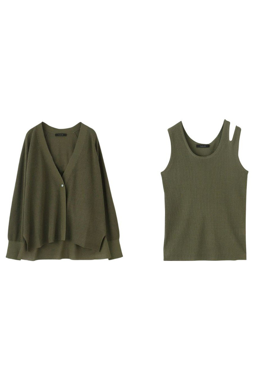 【Limited Price】ビスリネンリブカーデ+ノースリーブ