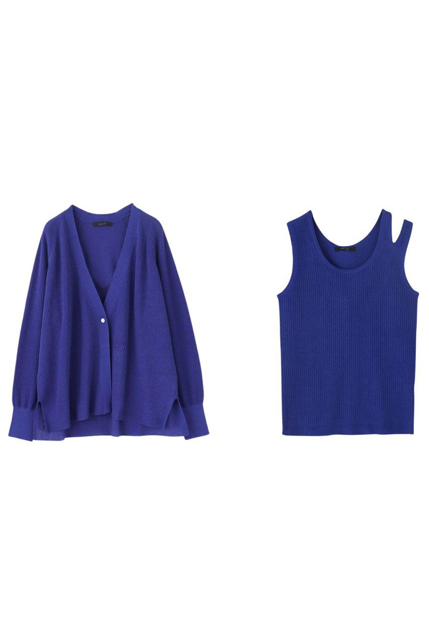 【Limited Price】ビスリネンリブカーデ+ノースリーブ