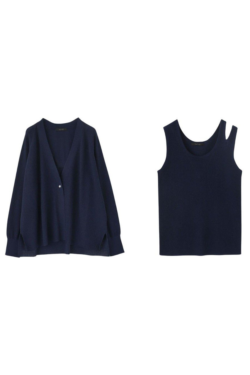 【Limited Price】ビスリネンリブカーデ+ノースリーブ