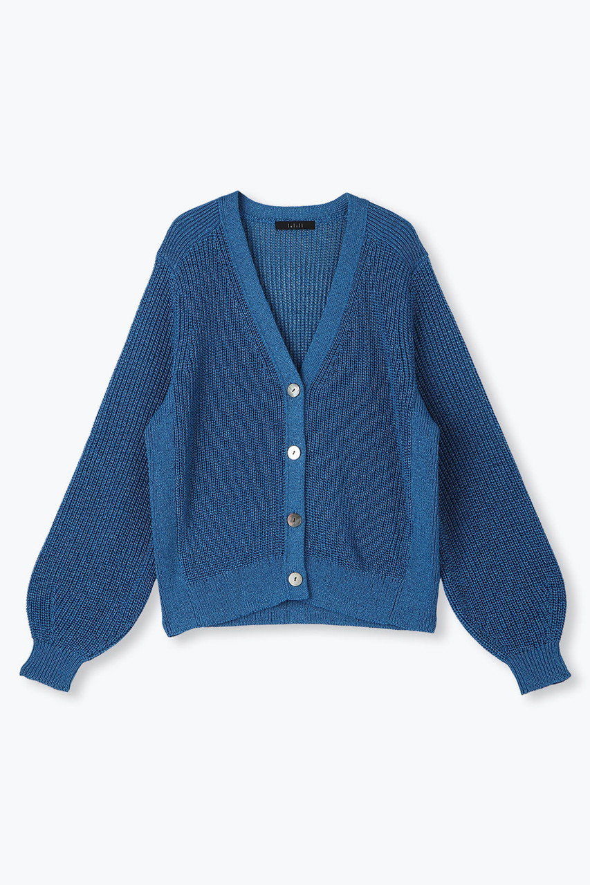 lelill リサイクルPEギマカーデ (ブルー, 38) レリル ELLE SHOP lelill リサイクルPEギマカーデ (ブルー, 38) レリル ELLE SHOP