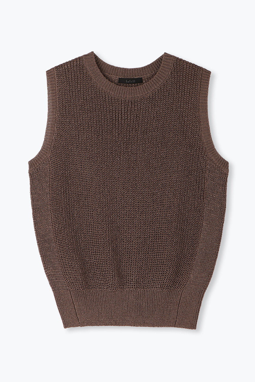 レリル/lelillのリサイクルPEギマベスト(ブラウン/12531322)