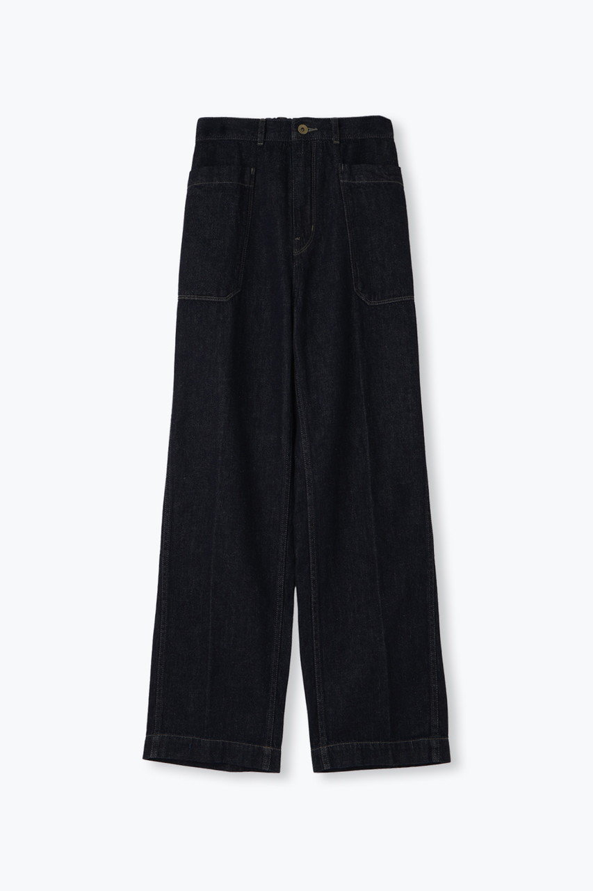 lelill イージーランチパンツ (インディゴ, 36) レリル ELLE SHOP lelill イージーランチパンツ (インディゴ, 36) レリル ELLE SHOP