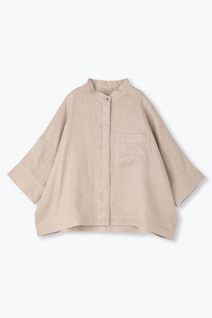 lelill （レリル ）『ミリタリーシャツ　タン/キャメル』 SHIRT・BLOUSE