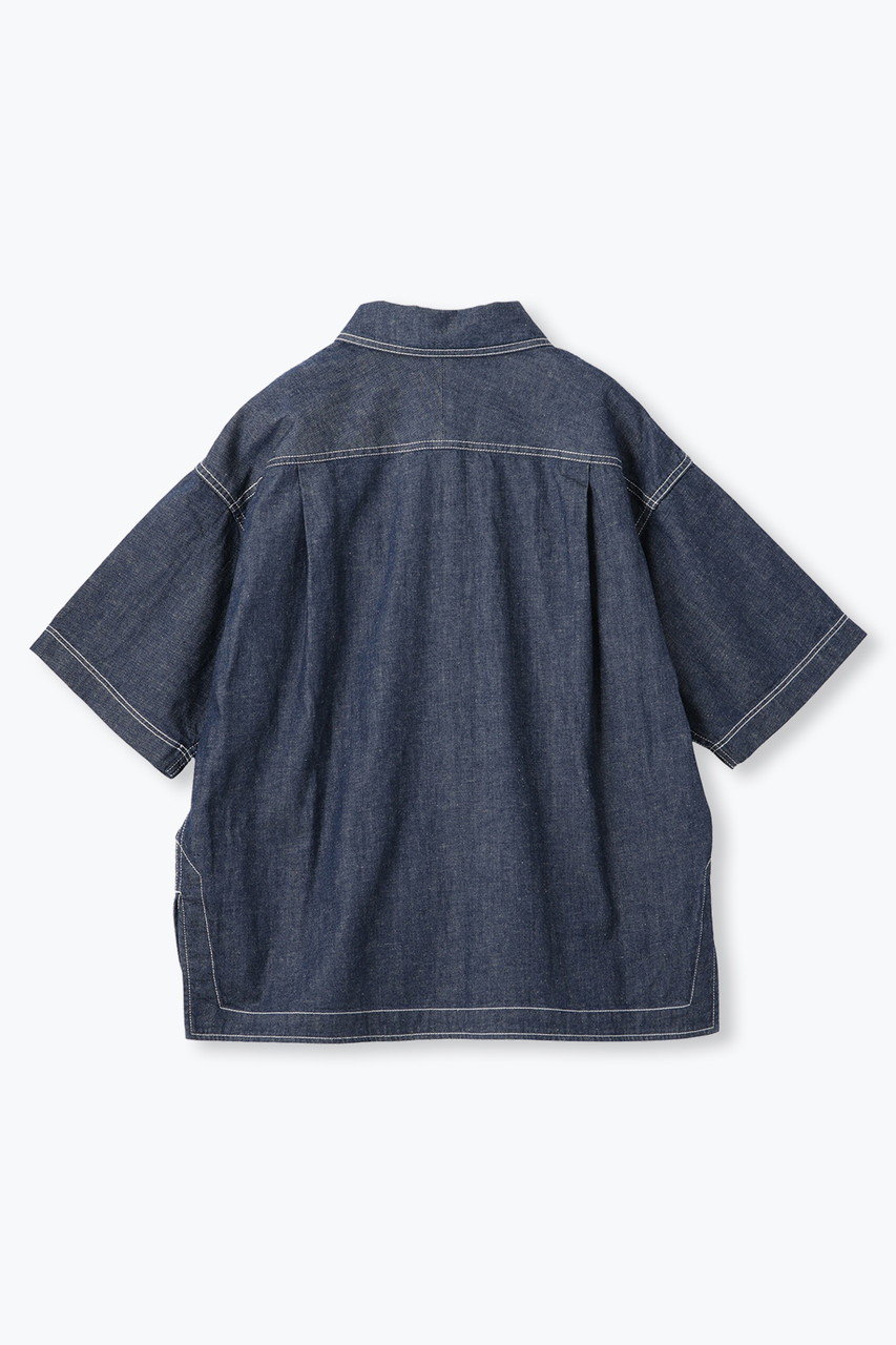 lelill(レリル)｜CLデニムオープンシャツ/インディゴ の通販｜ELLESHOP