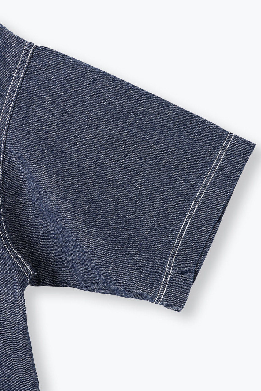 lelill◆25SS/CLデニムオープンシャツ/38/コットン/IVO/32530811 lelill(レリル)｜CLデニムオープンシャツ/インディゴ の通販