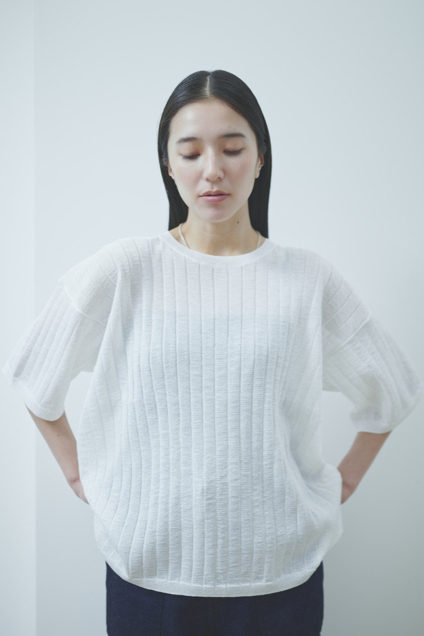 lelill レリル ハイテクギマワイドリブノースリーブ lelill レリル ハイテクギマワイドリブノースリーブ