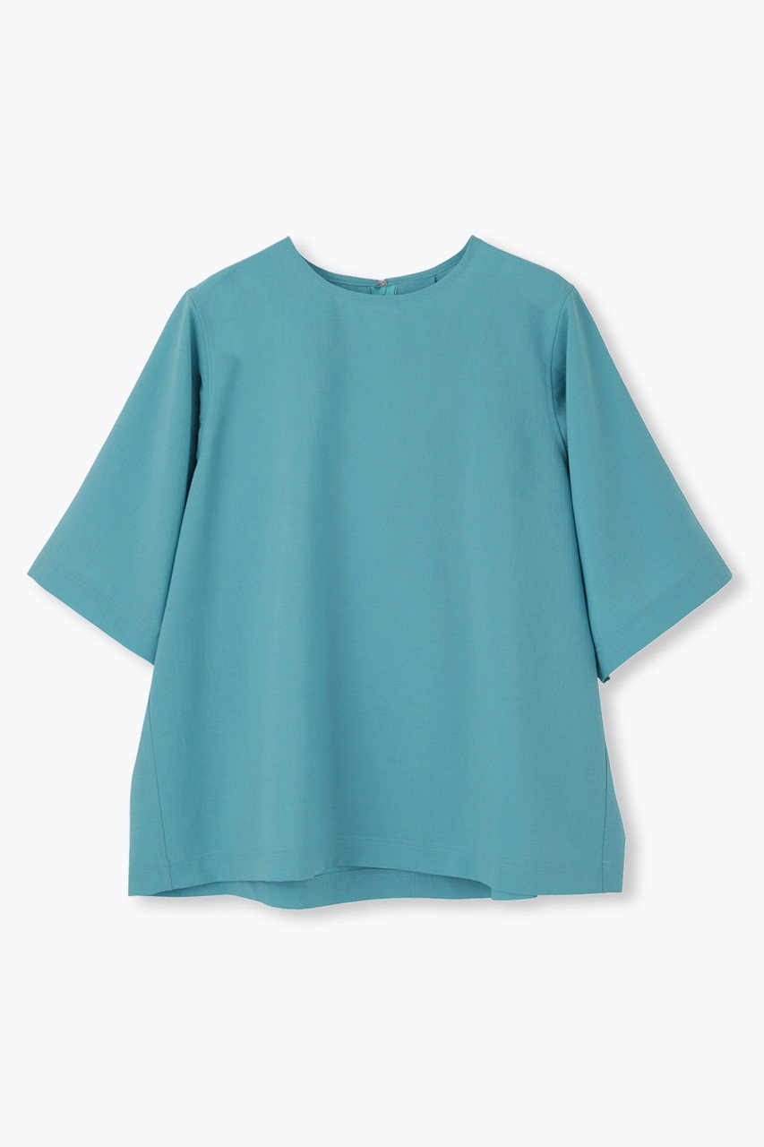 lelill 【日本製】THE BASIC H/S BLOUSE (サックス, 38) レリル ELLE SHOP lelill 【日本製】THE BASIC H/S BLOUSE (サックス, 38) レリル ELLE SHOP