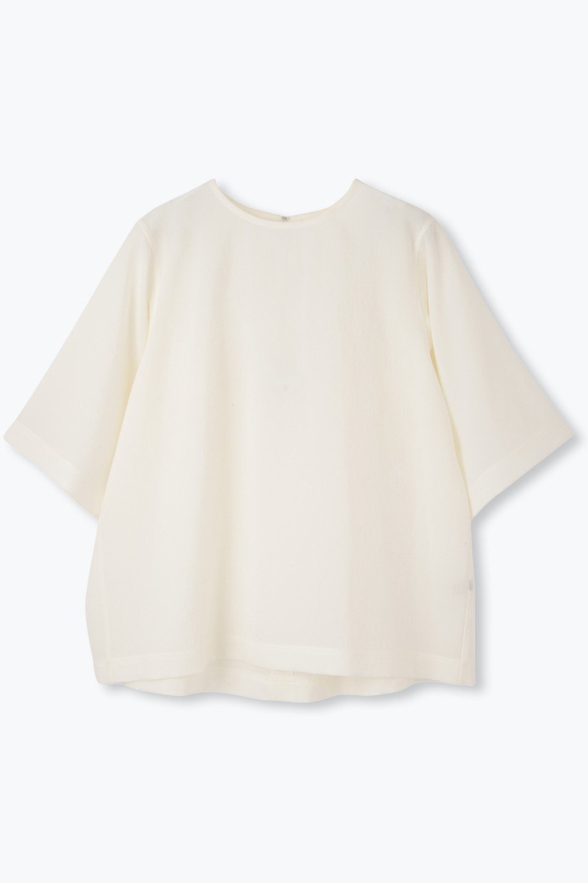 lelill 【日本製】THE BASIC H/S BLOUSE (オフホワイト, 38) レリル ELLE SHOP lelill 【日本製】THE BASIC H/S BLOUSE (オフホワイト, 38) レリル ELLE SHOP