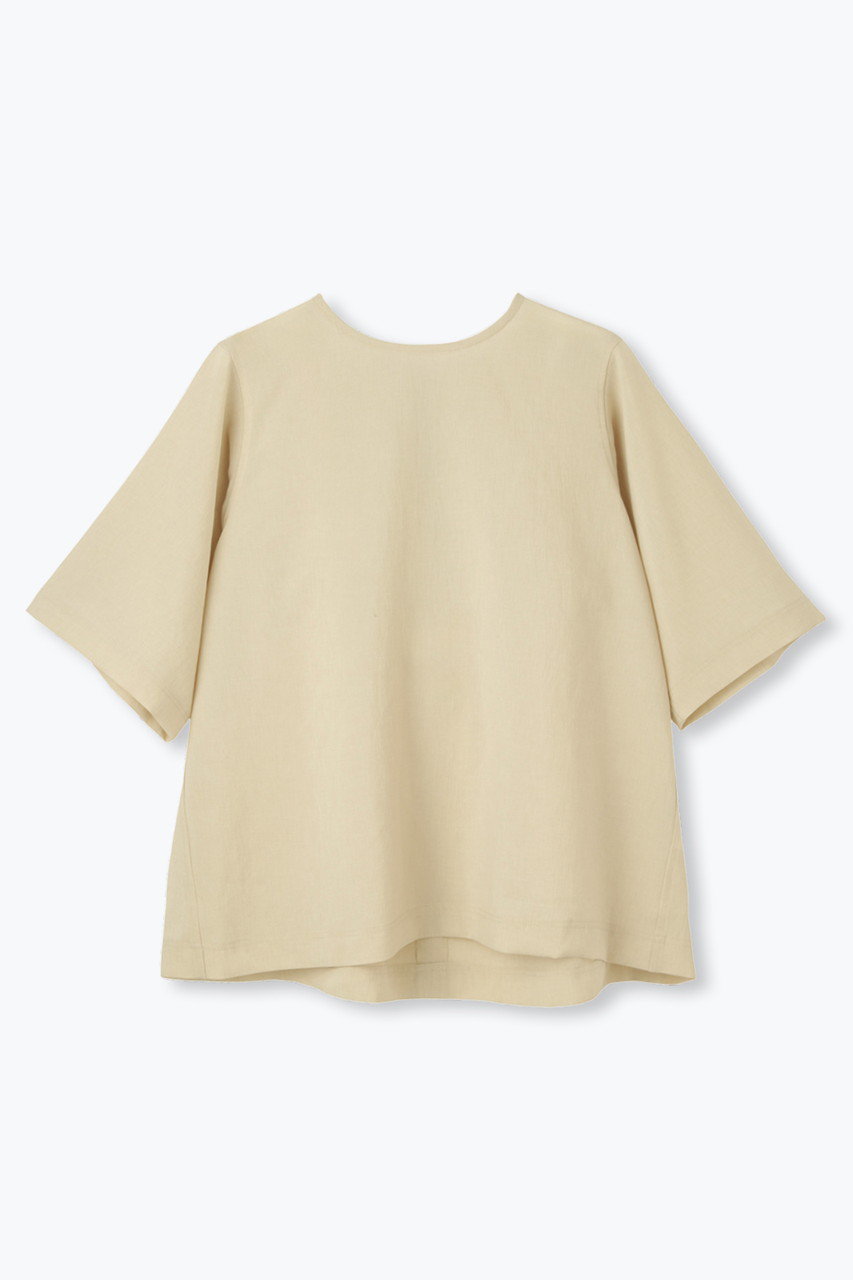 lelill 【日本製】THE BASIC H/S BLOUSE (ベージュ, 38) レリル ELLE SHOP lelill 【日本製】THE BASIC H/S BLOUSE (ベージュ, 38) レリル ELLE SHOP