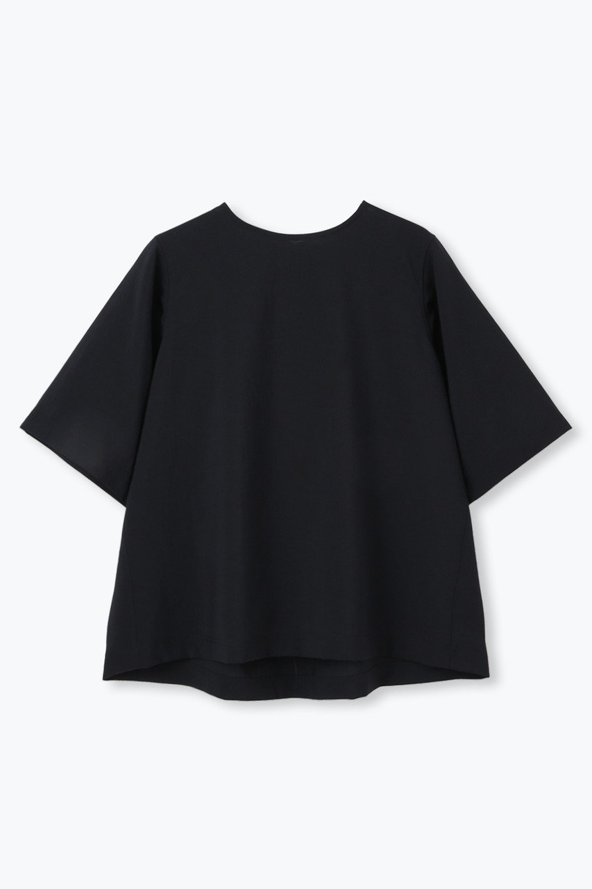 lelill 【日本製】THE BASIC H/S BLOUSE (ブラック, 38) レリル ELLE SHOP lelill 【日本製】THE BASIC H/S BLOUSE (ブラック, 38) レリル ELLE SHOP