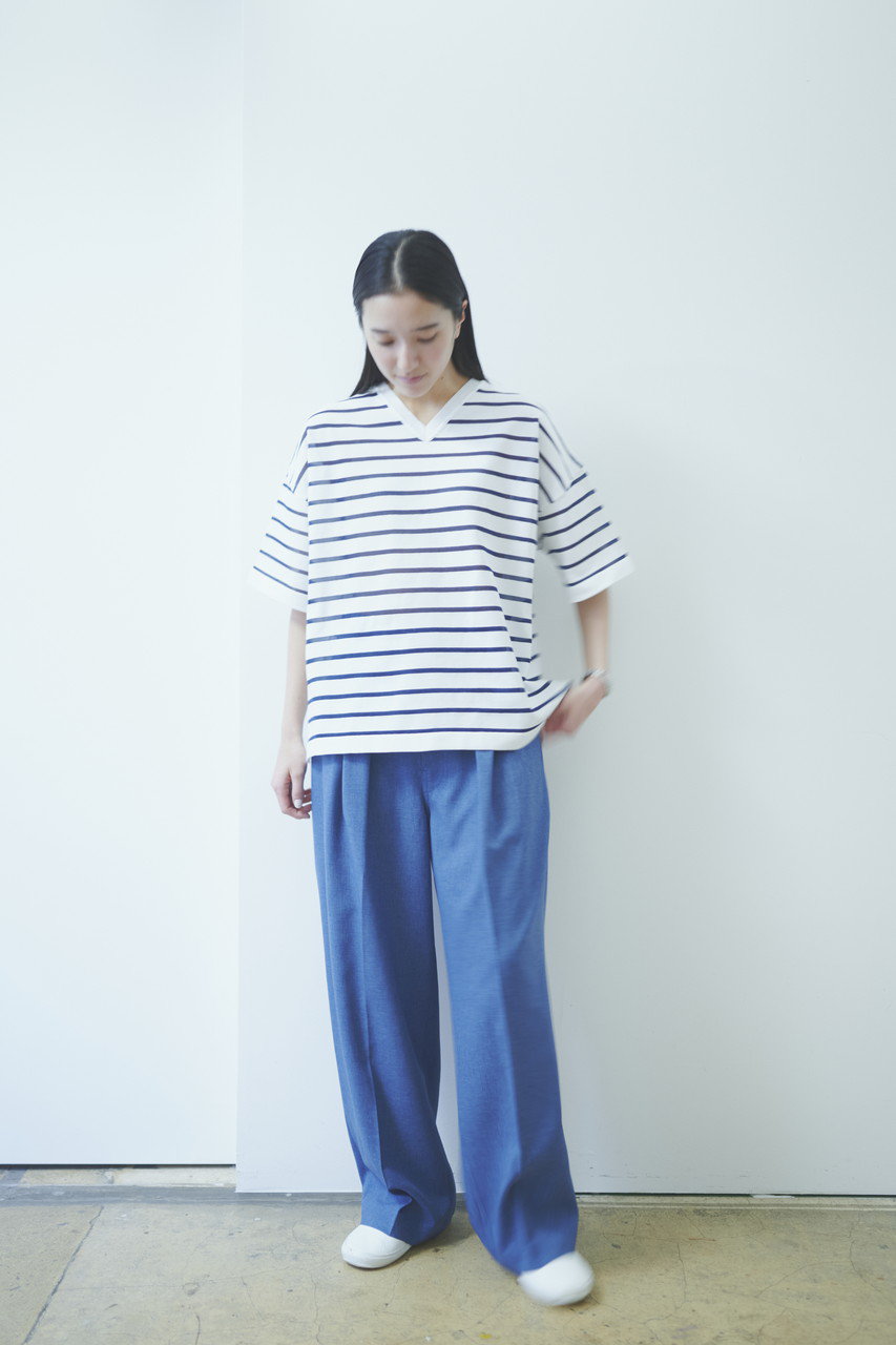 lelill 2WAY ボーダー サマーニット WIND THOUGH レリル 12530912 lelill レリル 2WAY WIND THROUGH ボーダーニット