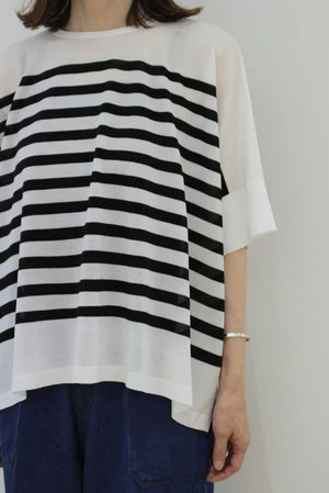 レリル/lelillのハイテクケープニット（ボーダー）(110300/110301)