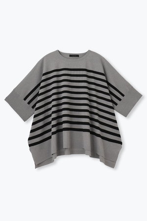 レリル/lelillのハイテクケープニット（ボーダー）(110300/110301)