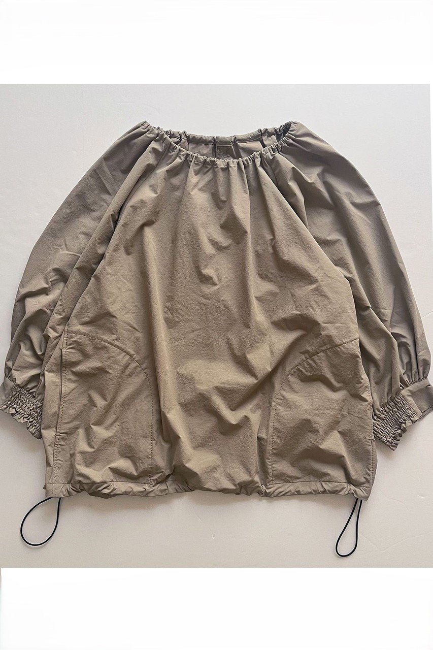 lelill◆25SS/アジャスタブルフレアブラウス/38/ナイロン/BRW/12530121 lelill(レリル)｜アジャスタブルフレアブラウス/ベージュ の通販