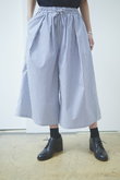 lelill(レリル)｜ピマソロアンクルワイドパンツ/ストライプ の通販