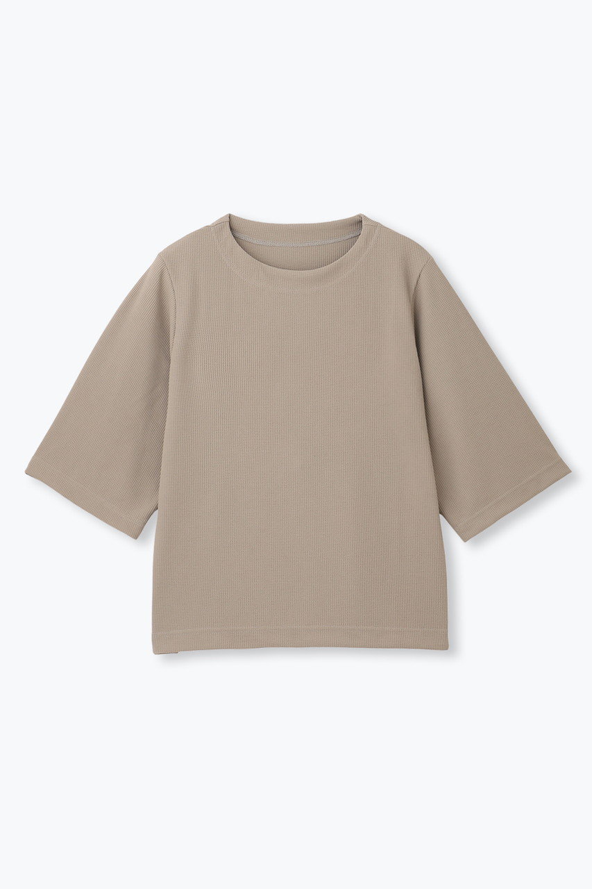 lelill 【日本製】ハイテクワッフルオーバーサイズT (カーキ, 38) レリル ELLE SHOP lelill 【日本製】ハイテクワッフルオーバーサイズT (カーキ, 38) レリル ELLE SHOP