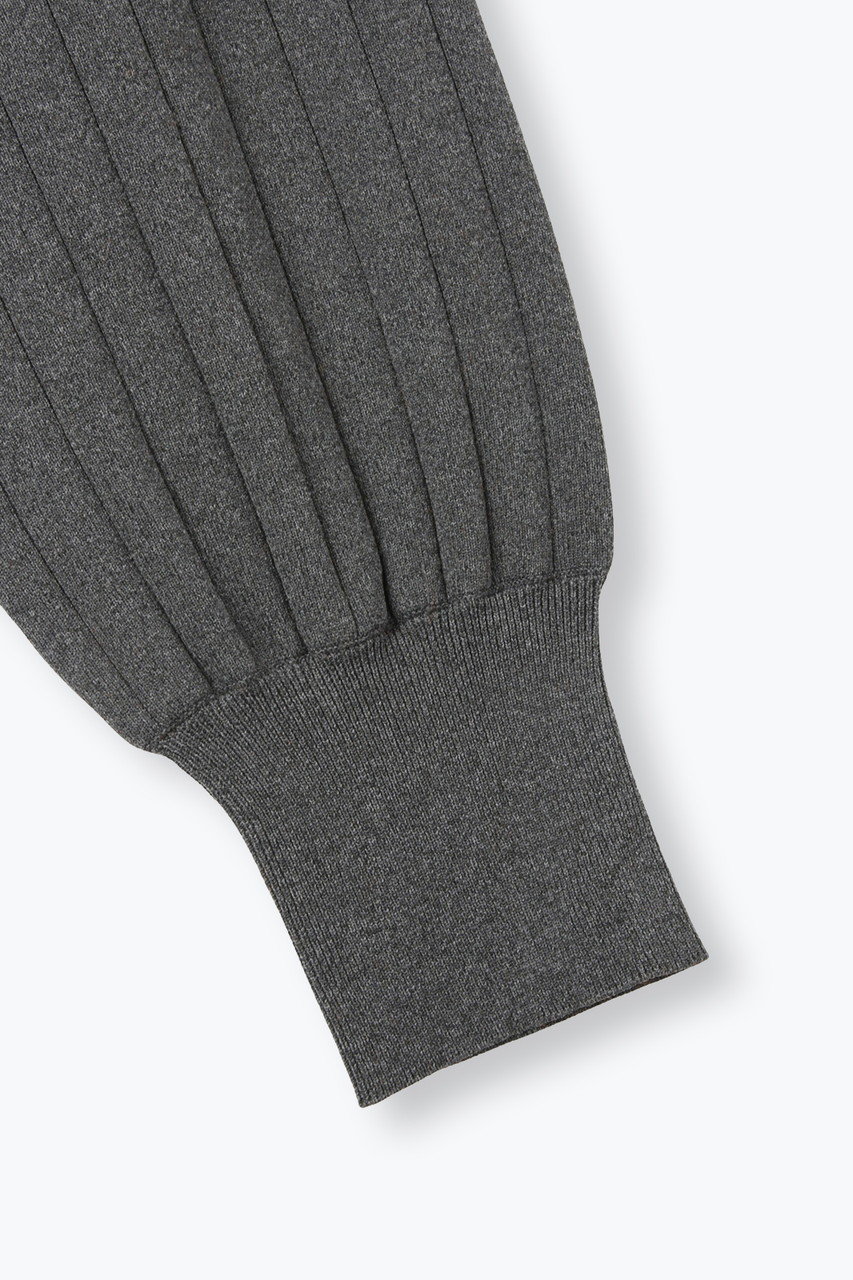 lelill(レリル)｜ハイテクワイドリブ OP/グレー の通販｜ELLESHOP