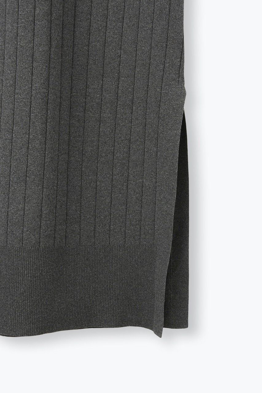 lelill(レリル)｜ハイテクワイドリブ OP/グレー の通販｜ELLESHOP