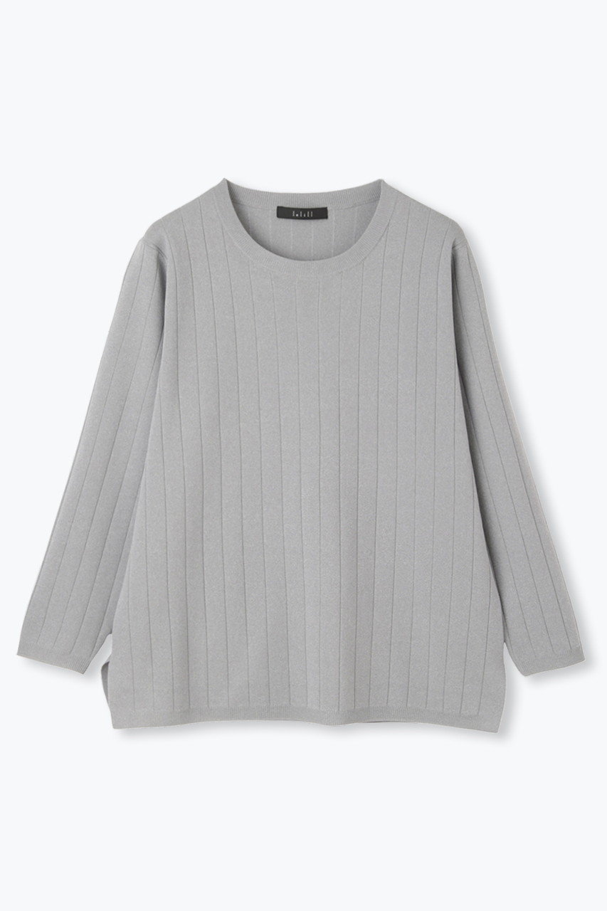 レリル/lelillのハイテクワイドリブ ニット(グレー/12551032)