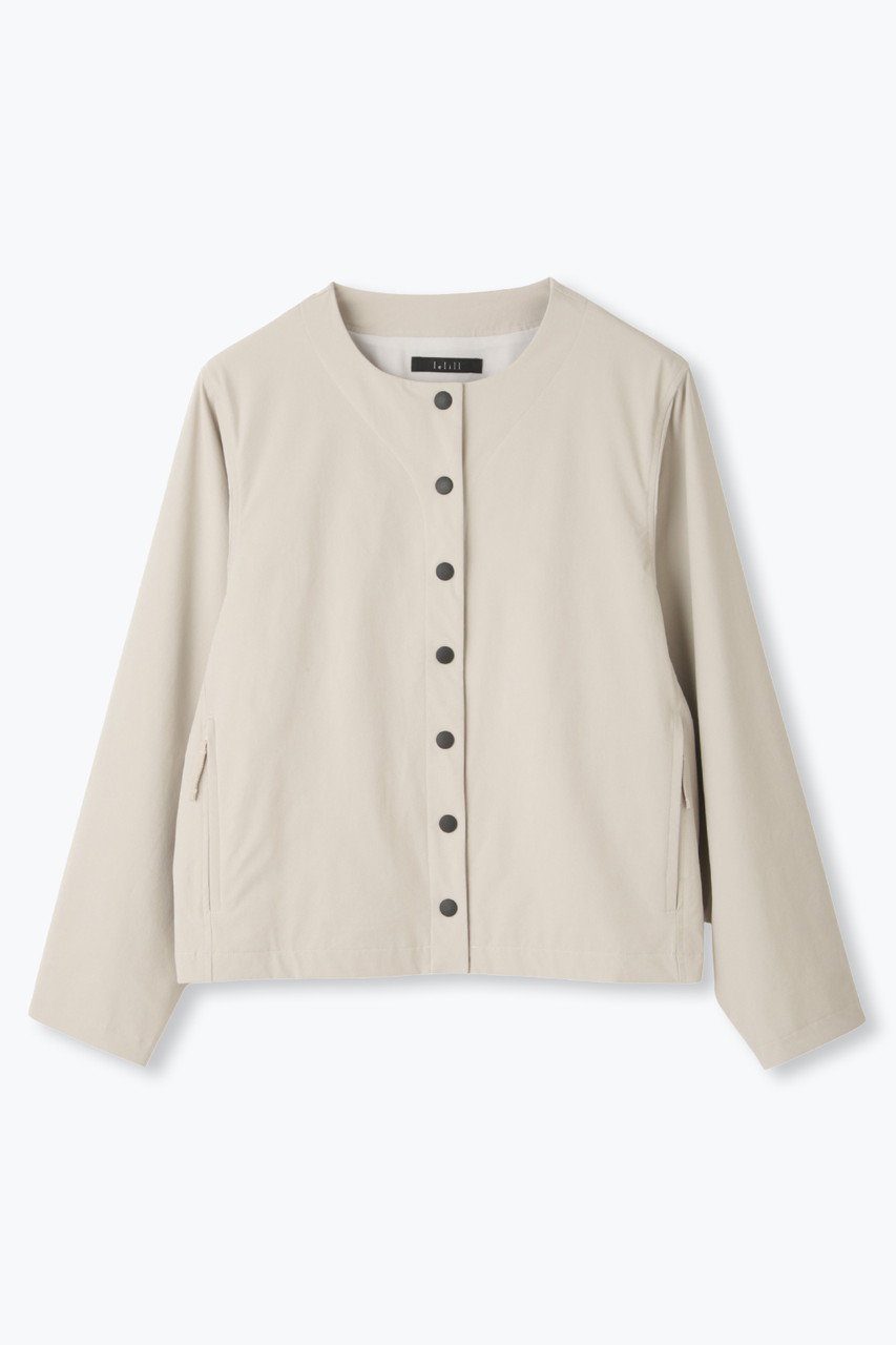 lelill SOFT SHELL SHORT ジャケット (グレージュ, 38) レリル ELLE SHOP lelill SOFT SHELL SHORT ジャケット (グレージュ, 38) レリル ELLE SHOP