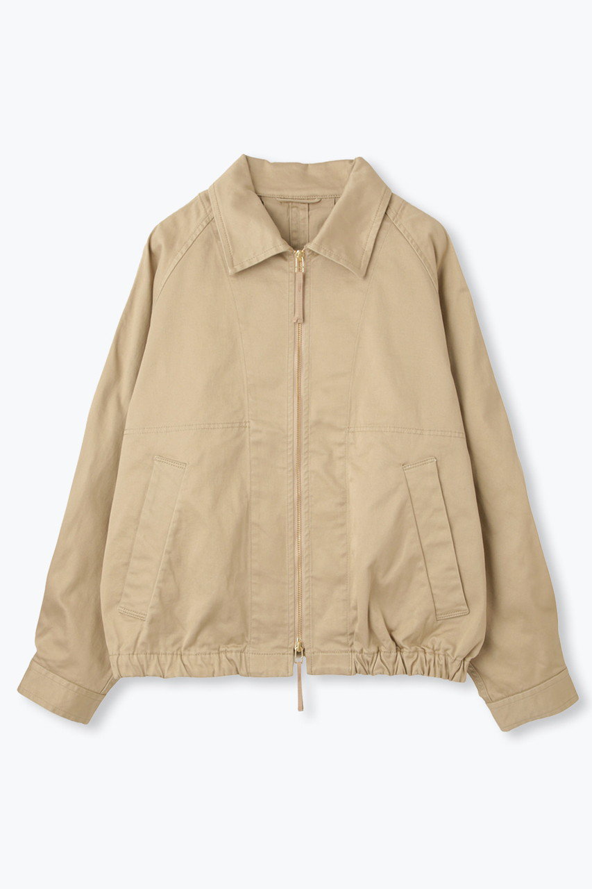 lelill バックタック ドリズラー ジャケット (ベージュ, 38) レリル ELLE SHOP lelill バックタック ドリズラー ジャケット (ベージュ, 38) レリル ELLE SHOP