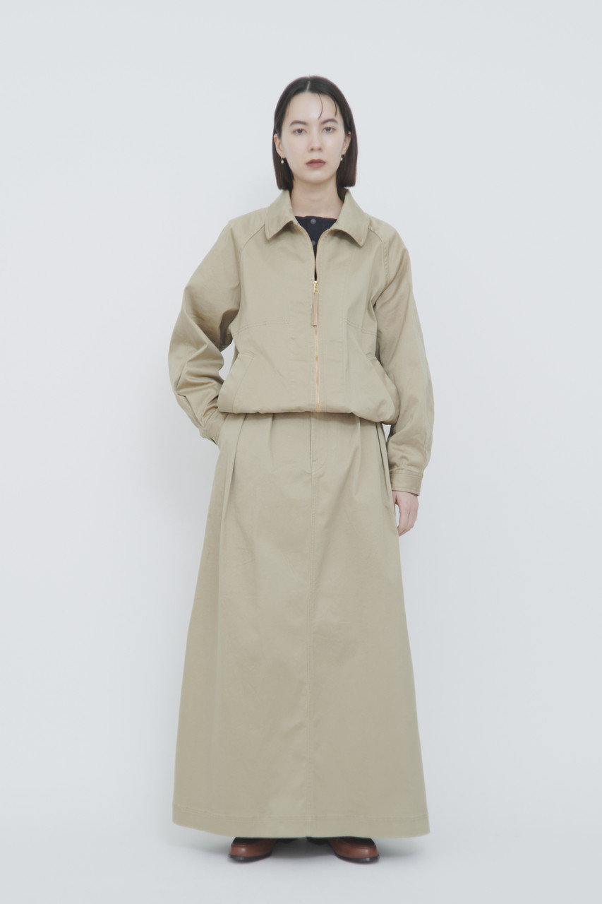 lelill(レリル)｜バックタック ドリズラー ジャケット/ベージュ の通販