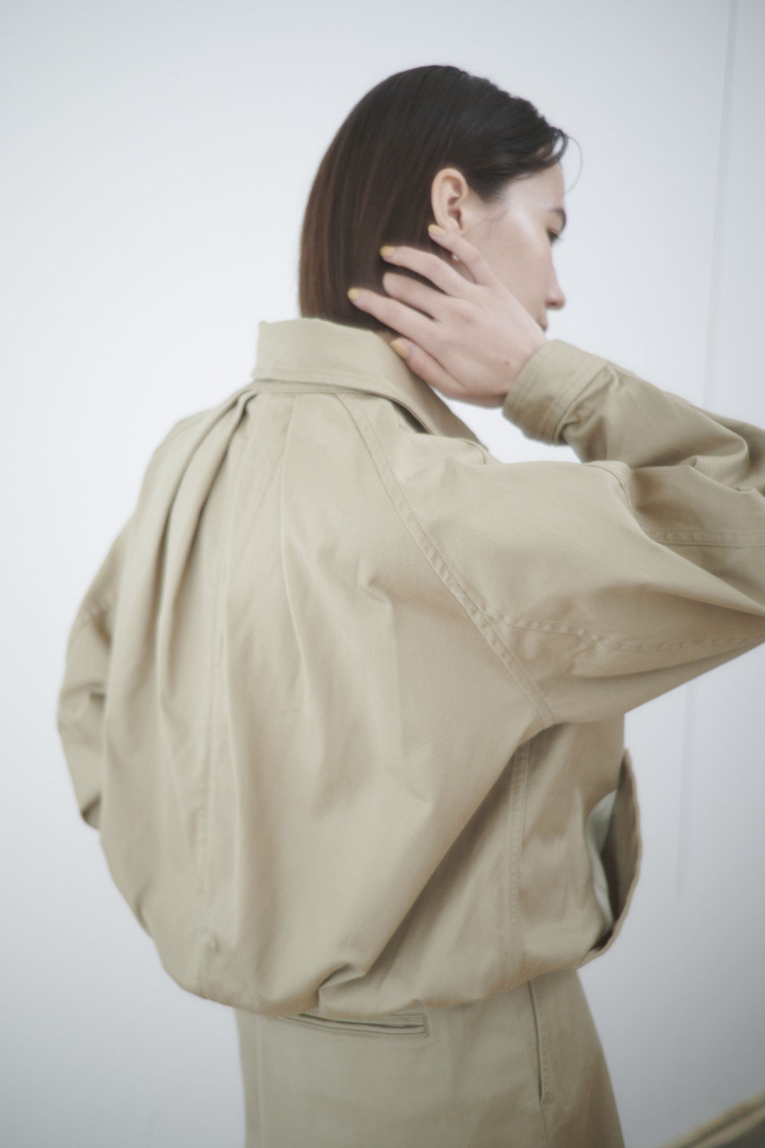 lelill(レリル)｜バックタック ドリズラー ジャケット/ベージュ の通販