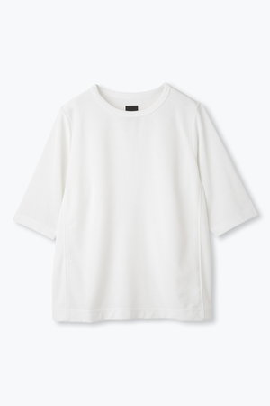 新品lelill レリル【日本製】ハイテクワッフルワイドTシャツ•オフホワイト lelill レリル【日本製】ハイテクワッフルワイドT