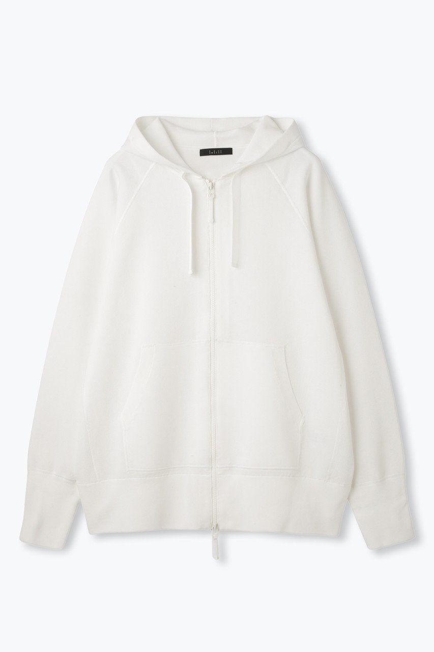 lelill ハイテクニット フーディ / パーカー (オフホワイト, 38) レリル ELLE SHOP