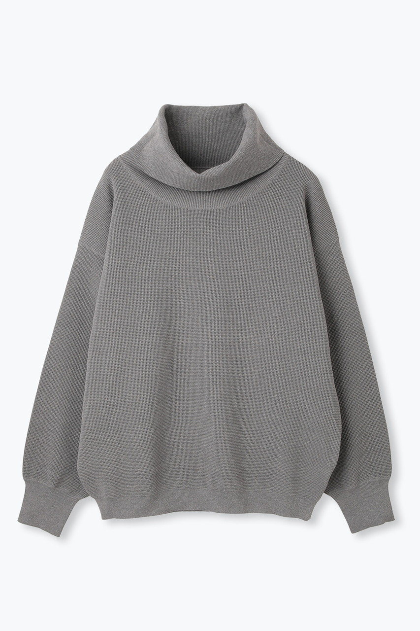 ハイテクワッフル タートルニット