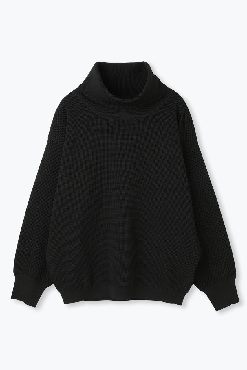 ハイテクワッフル タートルニット