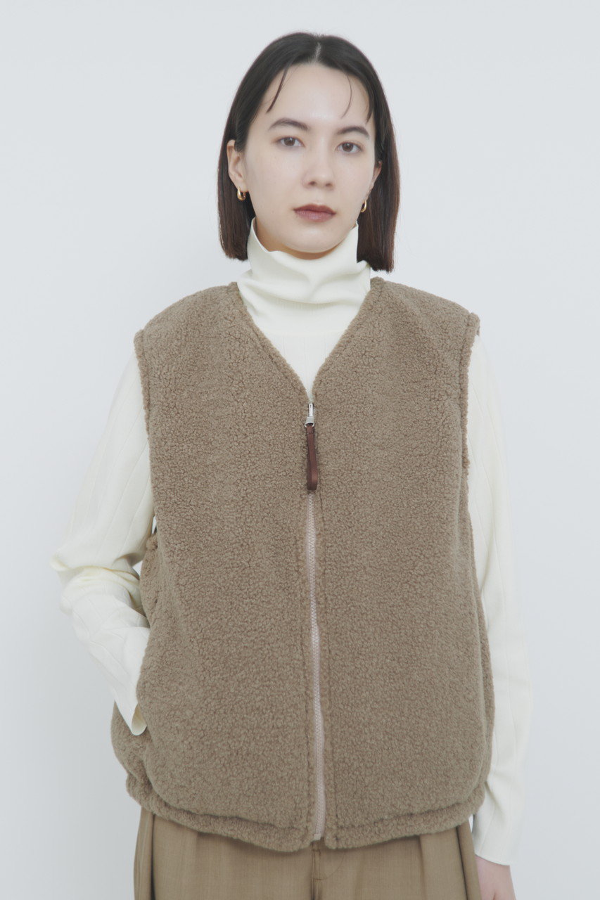 lelill(レリル)｜ハイテクワイドリブニット/エクリュ の通販｜ELLESHOP