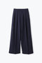 SUPER WIDE TROUSERS  / トラウザーパンツ レリル/lelill ネイビー