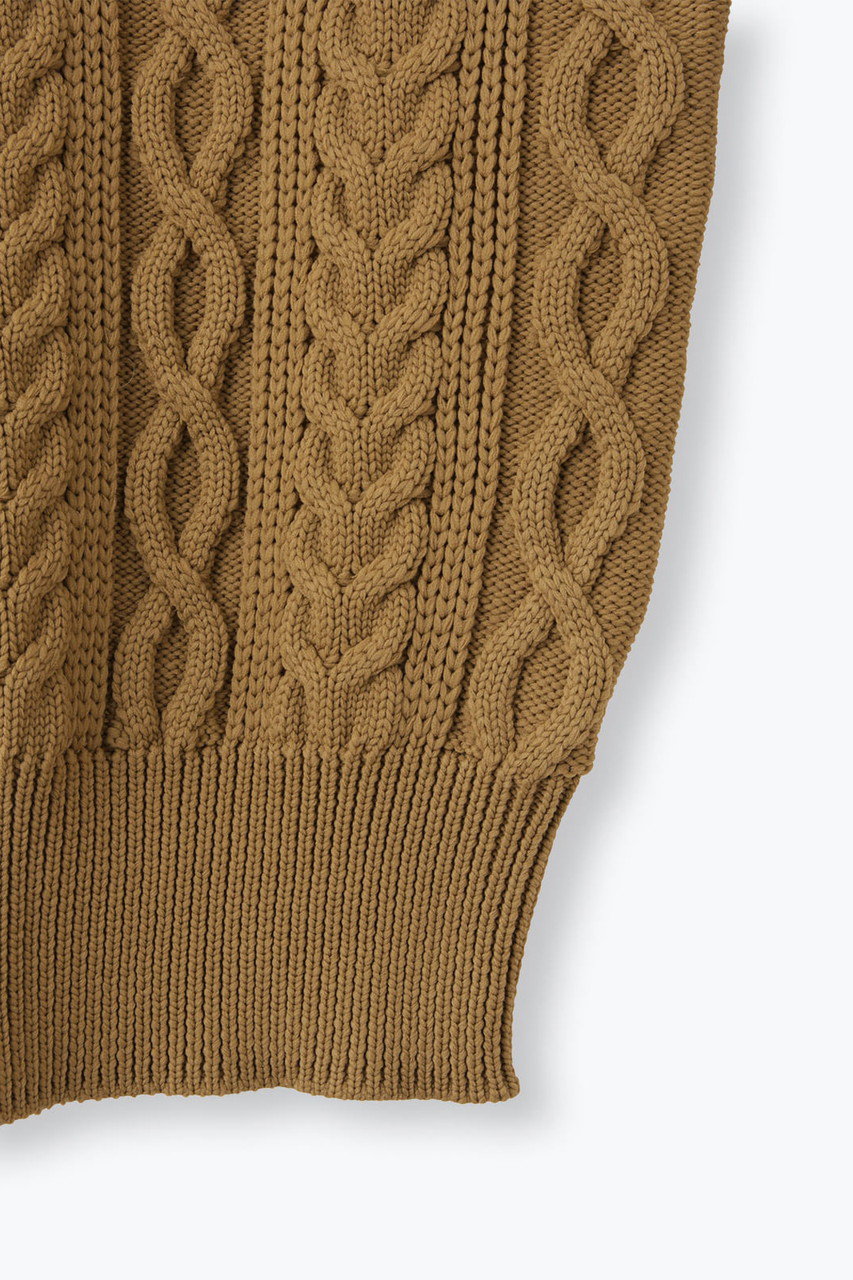 lelill(レリル)｜ハイテク アランニット/レッド の通販｜ELLESHOP