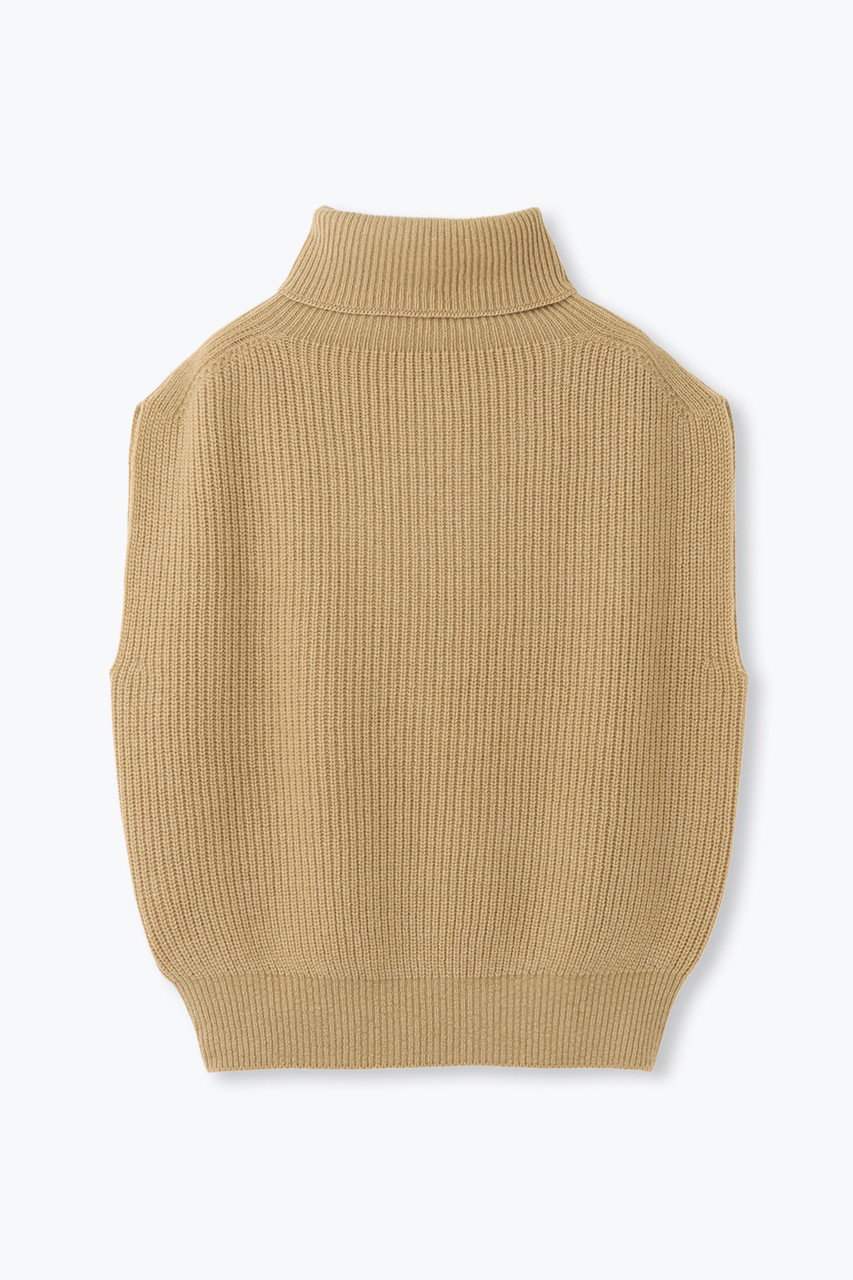 レリル/lelillのホールガーメント　ラムタートルニット(キャメル/15571022)