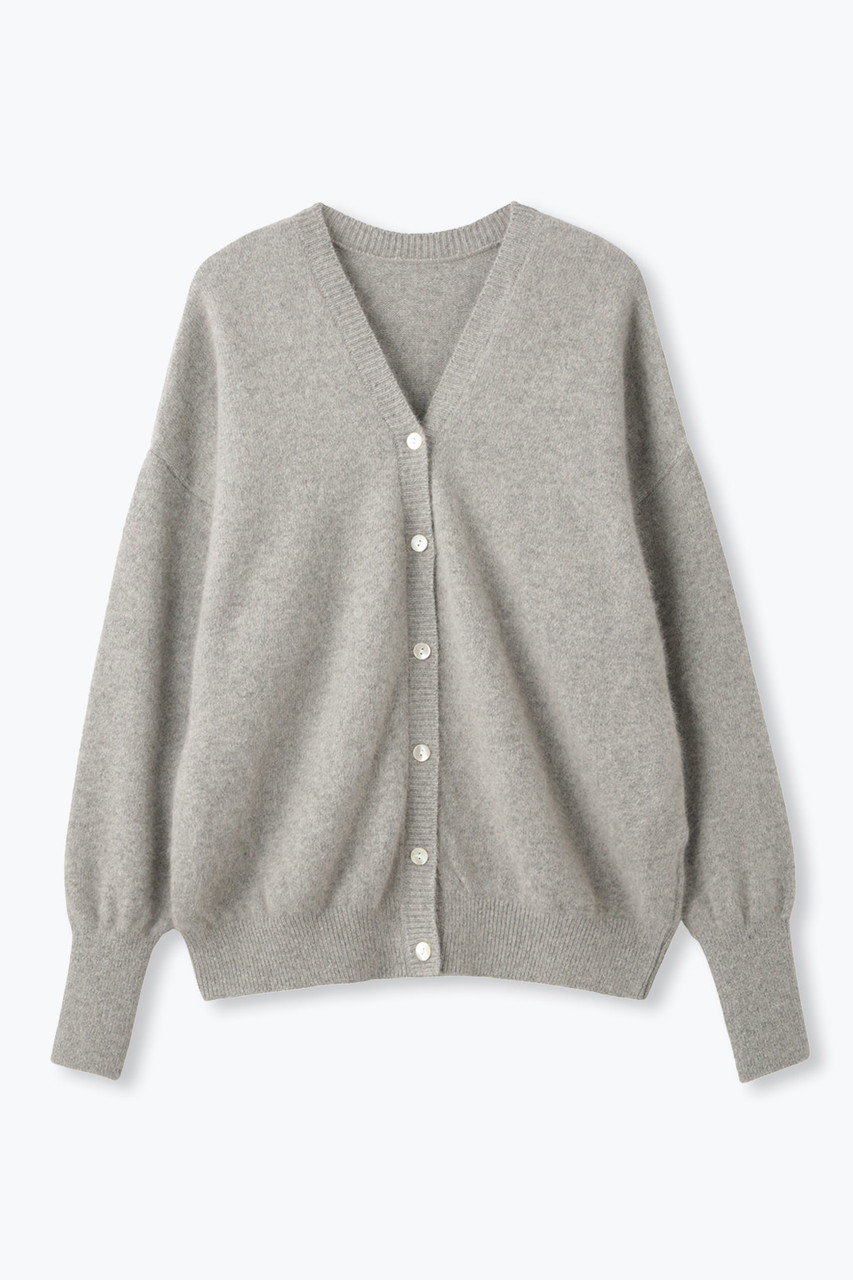 LGB ロング　ショート　2way カーディガン　グレー lelill(レリル)｜2WAY FOXカーディガン/グレー の通販｜ELLESHOP