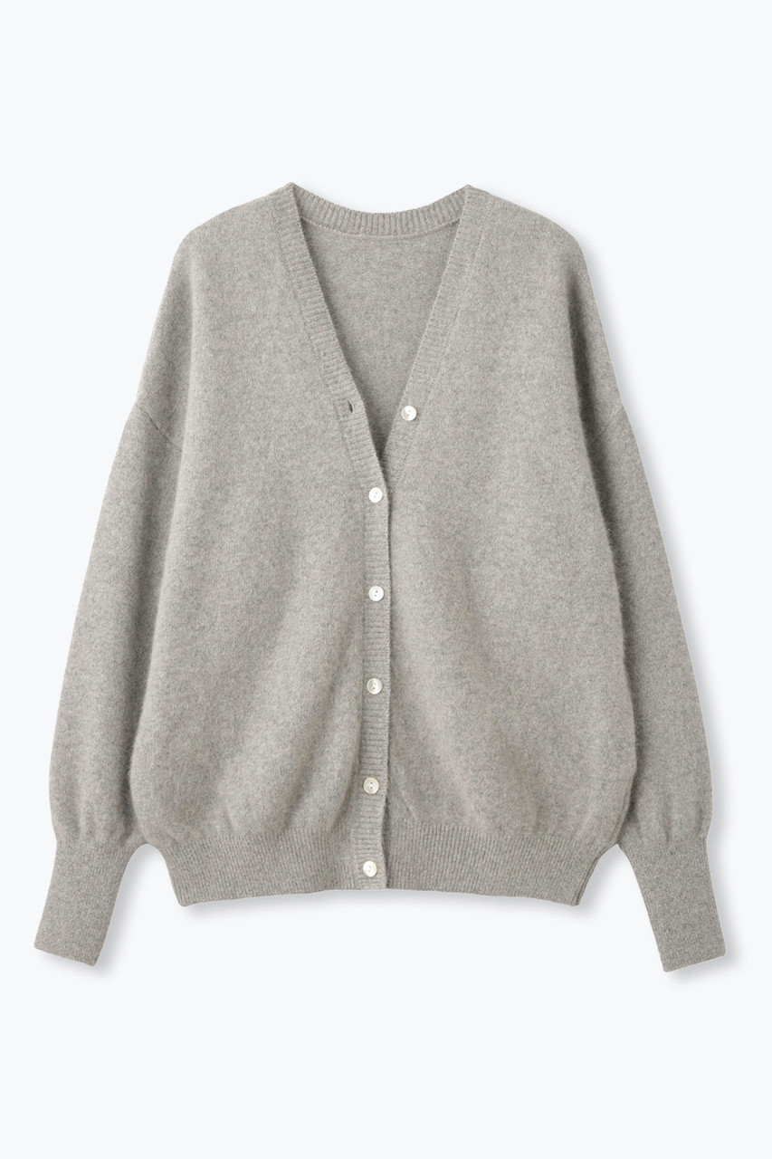 lelill レリル　フーディーカーディガン lelill(レリル)｜ハイテク畦フーディー/ブラック の通販｜ELLESHOP