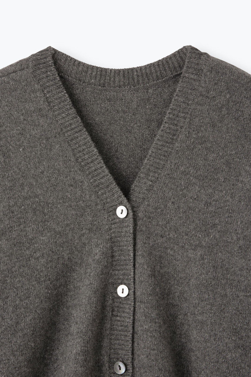 lelill(レリル)｜2WAY FOXカーディガン/グレー の通販｜ELLESHOP