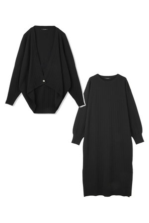 レリル/lelillの【limited set item】ハイテクワイドリブ　ボレロ+ワンピース